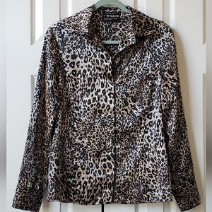 💥Jones New York Collection – Stretch Button‑Down Blouse - Size 14